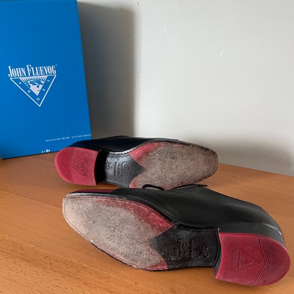 Fluevog City Angel "Manhattan" men's shoe - reflective red & black - M8/W10 - Picture 5 of 5